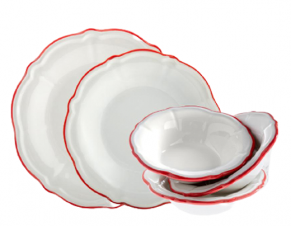 Jumbo Red Line 18 Parça Yemek Takımı