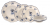 Jumbo Blueish 16 Parça Yemek Takımı