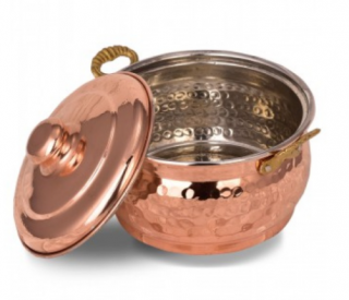 Turna Bakır Mini Güveç Tencere 14 cm