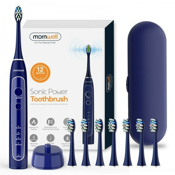 Mornwell Sonic Power 8 Başlıklı Şarjlı Diş Fırçası