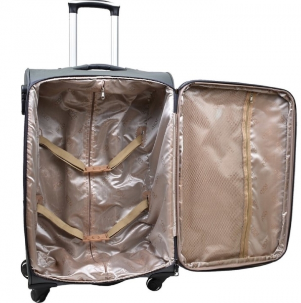 Anka Travel Polo Lüx Kumaş Orta Boy ve Kabin Boy 2'li Valiz Seti