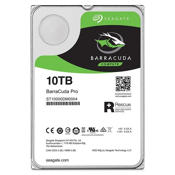 Seagate BarraCuda Pro HDD (10 TB)