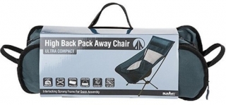 Summit High Back Pack Away Kamp Sandalyesi