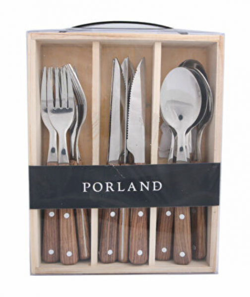 Porland Woodea Steak 18 Parça Çatal Kaşık Bıçak Takımı