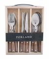 Porland Woodea Steak 18 Parça resim