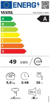Vestel CMI 97202 G WIFI Çamaşır Makinesi