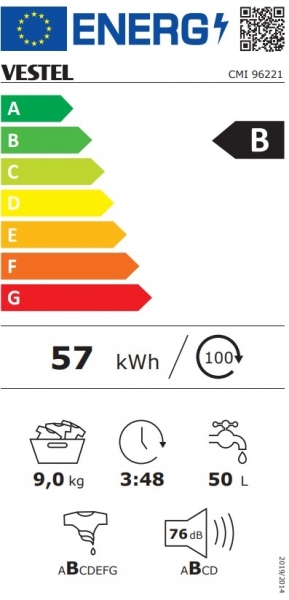 Vestel CMI 96221 Çamaşır Makinesi