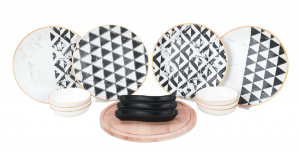 Keramika Trigon Marble 14 Parça Kahvaltı Takımı