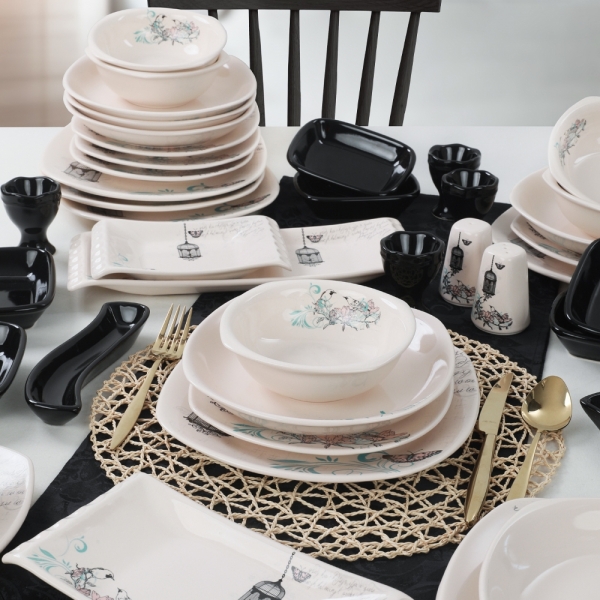 Keramika Retro 44 Parça Yemek Takımı (44 Parça)