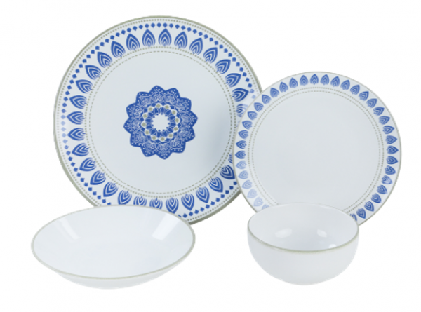 Keramika Blue Circle 24 Parça Yemek Takımı