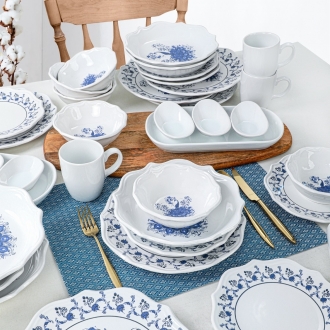 Keramika Peacock 24 Parça Yemek Takımı