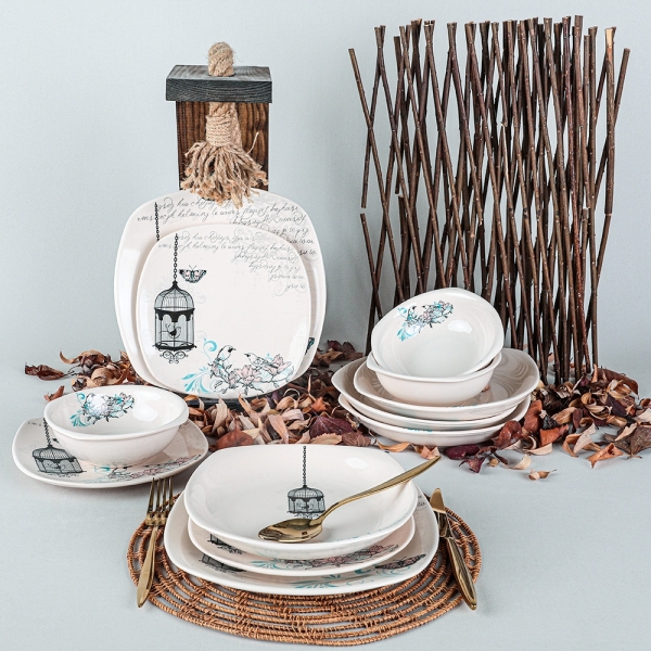 Keramika Retro 48 Parça Yemek Takımı (48 Parça)