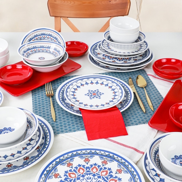 Keramika Tile 24 Parça Yemek Takımı (24 Parça)