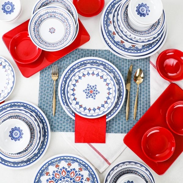 Keramika Tile 24 Parça Yemek Takımı (24 Parça)