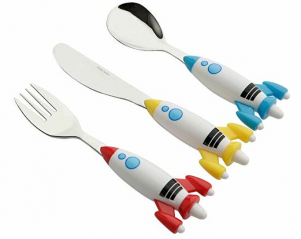 Porland Mini Rocket 3 Parça Çatal Kaşık Bıçak Takımı