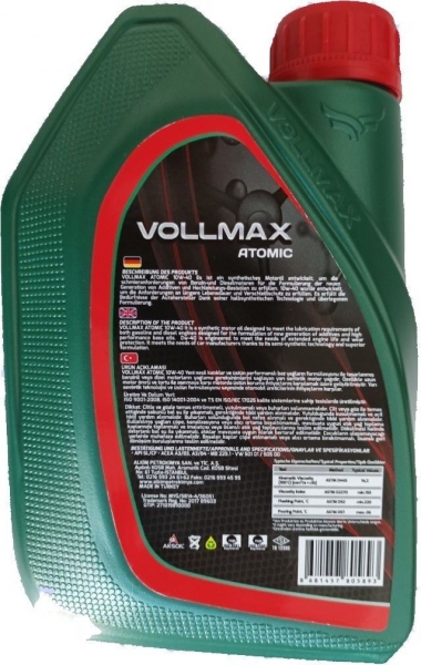 Vollmax Atomic 10W-40 Motor Yağı (1 litre)