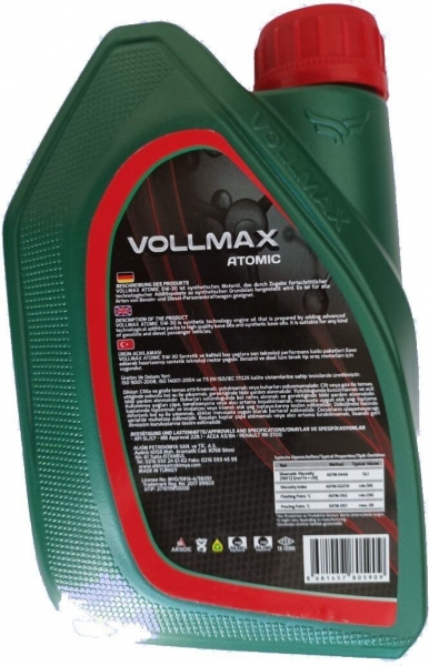 Vollmax Atomic 5W-30 Motor Yağı (1 litre)