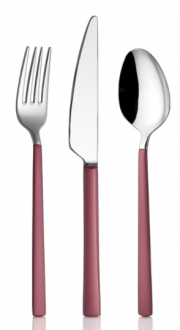 Avcı Pink Touch Mat 36 Parça Çatal Kaşık Bıçak Takımı