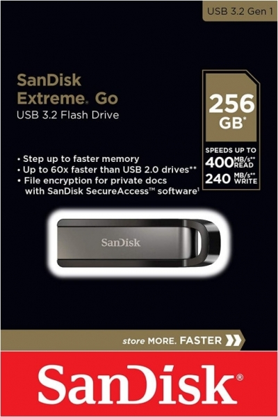Sandisk Extreme Go Flash Bellek (256 GB)