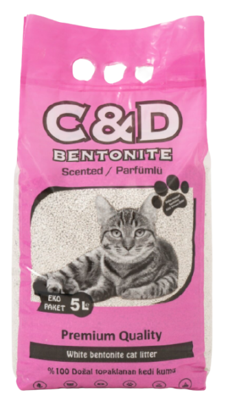 C&D Bentonite Parfümlü 5 lt Kedi Kumu