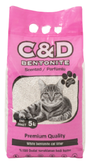 C&D Bentonite Parfümlü 5 lt Kedi Kumu