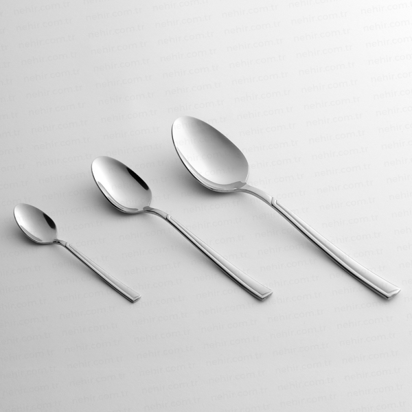 Nehir Marina Sade Bıçaksız 60 Parça Çatal Kaşık Bıçak Takımı