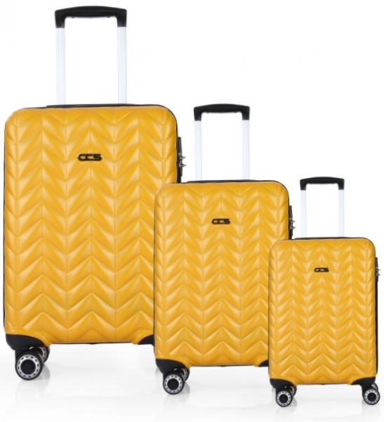 ÇÇS 5212 ABS 3'lü Valiz Seti