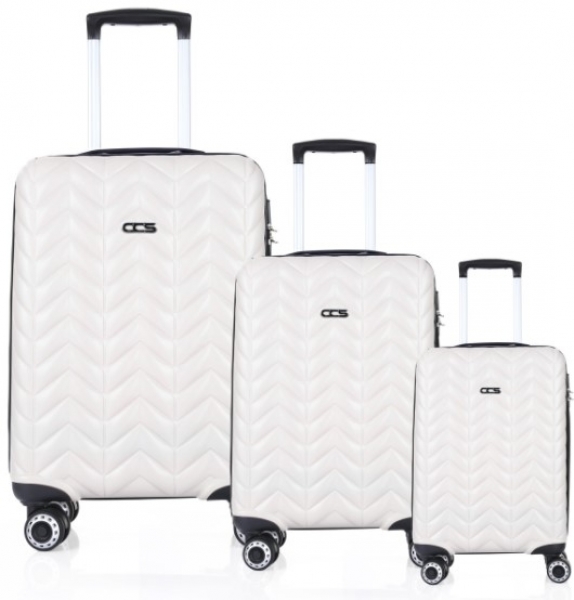 ÇÇS 5212 ABS 3'lü Valiz Seti