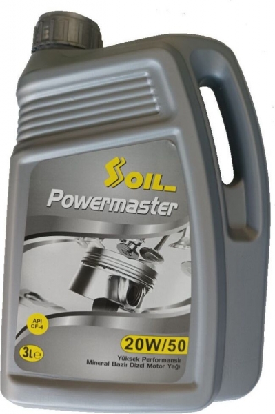 Soil Powermaster 20W-50 Motor Yağı (3 litre)