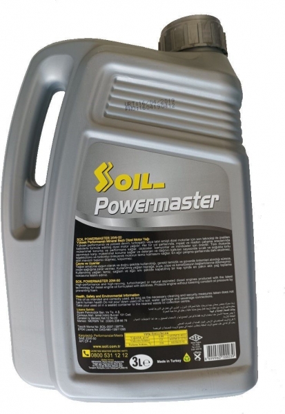 Soil Powermaster 20W-50 Motor Yağı (3 litre)