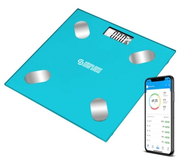 Smartness Akıllı Tartı Bluetooth Dijital Baskül Yağ Ölçer Vücut Analizli SN-1073 Dijital Banyo Tartısı