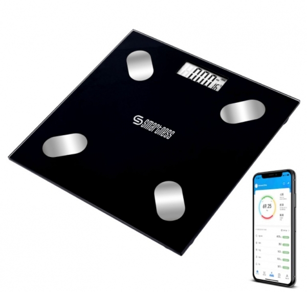 Smartness Akıllı Tartı Bluetooth Dijital Baskül Yağ Ölçer Vücut Analizli SN-1073 Dijital Banyo Tartısı