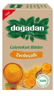 Doğadan Zerdeçallı Geleneksel Bitki Çayı Bardak Poşet 20 Adet