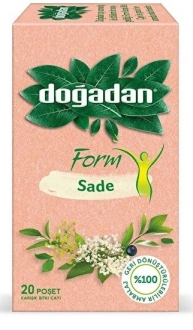Doğadan Form Sade Bardak Poşet 20 Adet