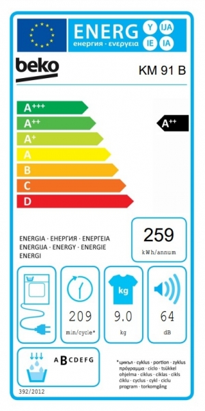 Beko KM 91 B Isı Pompalı Kurutma Makinesi