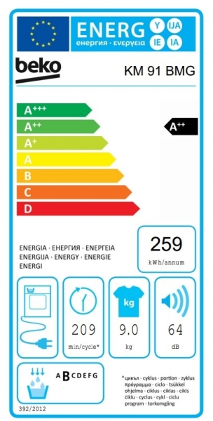 Beko KM 91 BMG Isı Pompalı Kurutma Makinesi