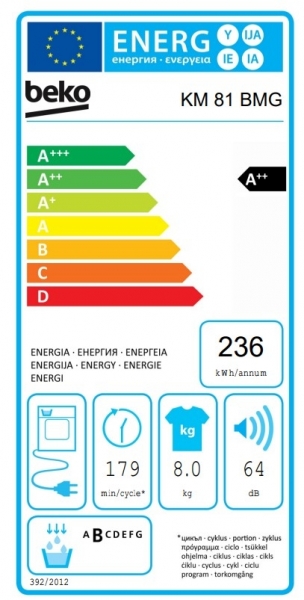 Beko KM 81 BMG Isı Pompalı Kurutma Makinesi
