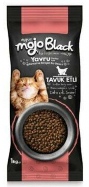 MyCat Mycat Mojo Black Tavuk Etli Yavru1 kg Kedi Maması