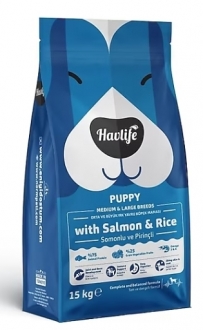Havlife Somonlu ve Pirinçli Orta ve Büyük Irk Yavru 15 kg Köpek Maması