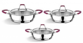 Bonera Omega Steel Omlette 6 Parça Omlet Tava Seti