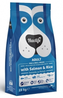 Havlife Somonlu ve Pirinçli Mini ve Küçük Irk Yetişkin 15 kg Köpek Maması