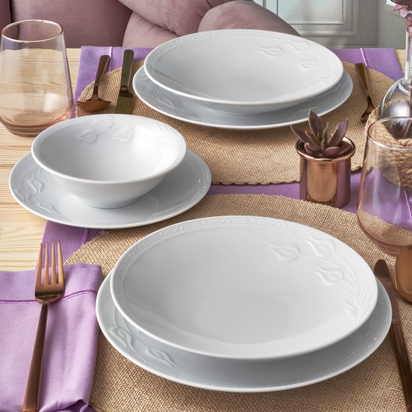 Güral Porselan Rene 18 Parça Yemek Takımı (18 Parça)