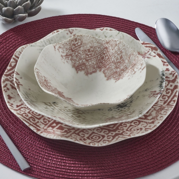 Güral Porselen Nesrin Bone GBSNES24Y4R18643 24 Parça Yemek Takımı