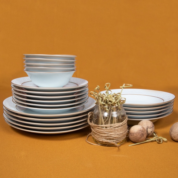 Güral Porselen Bahar Dalı BHD24Y423 24 Parça Yemek Takımı