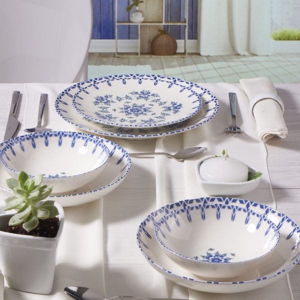Güral Porselen Atina GBSATN24Y4R1654 24 Parça Yemek Takımı