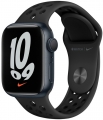 Apple Watch Nike Series 7 41mm Gece Yarısı Alüminyum Kasa ve Nike Spor Kordon resim