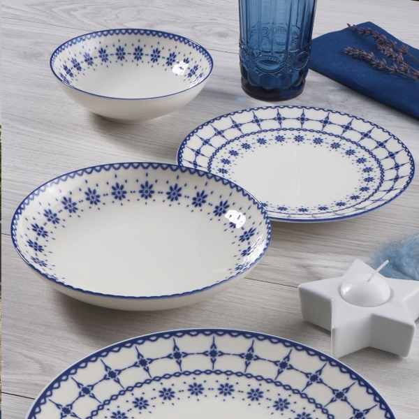 Güral Porselen Atina GBSATN24Y4R1614 24 Parça Yemek Takımı