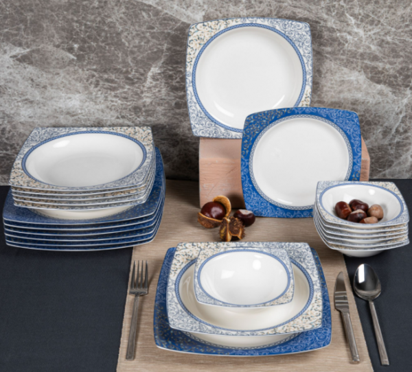 Güral Porselen Caroline GBSCR24Y48205695 18 Parça Yemek Takımı (18 Parça)