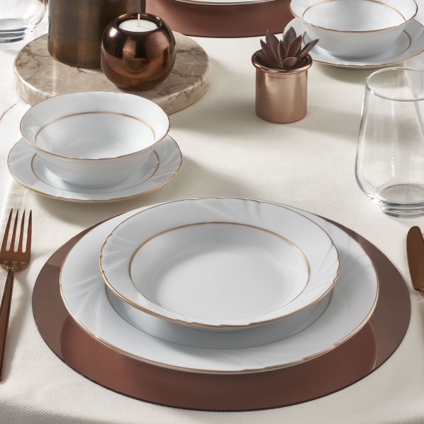 Güral Porselen Soprano SPR24Y623 24 Parça Yemek Takımı (24 Parça)