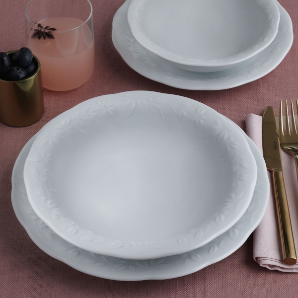 Güral Porselen Opal OPL18Y100 18 Parça Yemek Takımı